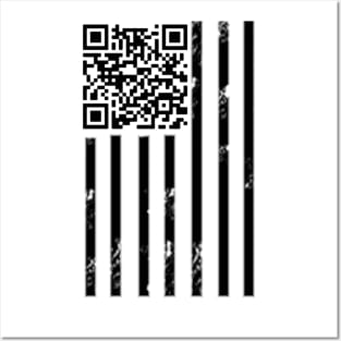 Trump Dance QR with America Flag Posters and Art